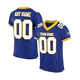 American Football Trikot, 11 Buchstabenmuster Shirt, Giltzer Usa Football Shirt Oversize Shirt Herren Tshirt Selbst Gestalten Custom Rugby Flag T-Shirt Personalisiert, Einheitsgröß