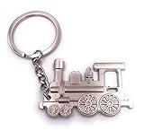 H-Customs Lokomotive Lok Zug Schlüsselanhänger Eisenbahn Transportmittel Reiselust Dampflok Lokomotivführer Zug