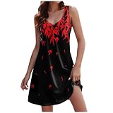 Sommerkleider Damen leicht und luftig Festliche Kleidung blusenkleid t-Shirt Kleid Sommer Strandkleid midi Summer i Turn it Pretty weißes midikleid W