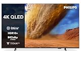 Philips 50PUS7800 4K QLED Smart TV - 50 Zoll Display mit Pixel Precise Ultra HD, Titan OS Plattform und Dolby Atmos Sound - Funktioniert mit Alexa und Google Sp