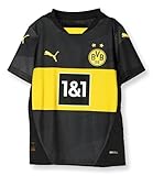 PUMA BVB Away Jersey Replica Jr Black-Faster Yellow - 152