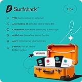 Surfshark One | Cybersecurity, VPN, Antivirus, Alert, Alternative ID, CleanWeb, Search | Windows/Mac/Linux/Androis/iOS | One | 1 Monat | Aktivierungscode per E
