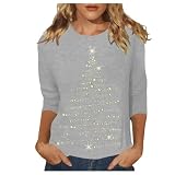 Modisches, lässiges Kurzarm-T-Shirt mit Rundhalsausschnitt Print, weich bequem, für den Alltag geeignet, stilvolles Design, (Light Gray, L)