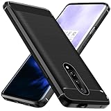ivoler Silikon Hülle für Oneplus 7 Pro 4G / Oneplus 7 Pro 5G, [Militärischer Schutz] Stoßfest Handyhülle, Dünne Weiche Flexible TPU Kratzfest Schutzhülle Anti-Fingerabdruck Case Cover, Schw