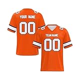 American Football Trikot, 3 Druck Shirt, T-Shirt Herren Retro Trikot Custom Rugby Jersey Football Snack Stadium Baseball Shirt Damen Maßgeschneiderte Fußballtrikots, Einheitsgröß