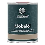 Lignocolor Möbelöl - hochwertiges und natürliches Holzöl für den Innenbereich (1 L, Natur)