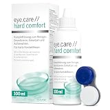 Eye.care Hard Comfort Kontaktlinsen Flüssigkeit – für alle harten Kontaktlinsen – Premium 100ml Pflegemittel zur Aufbewahrung, Reinigung, Desinfektion und Abspü