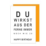 Edition Seidel Premium Geburtstagskarte mit Umschlag. Glückwunschkarte mit Spruch Billet Happy Birthday Grusskarte Mann Frau (G3391 SW023)