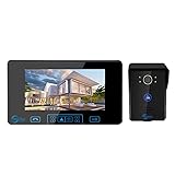 Wireless Video Türklingel Intercom System Türsprechanlage mit 7 Zoll Bildschirm Monitor Video Türsprechanlage HD Kamera für Home Office Wohnung
