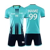 PULASSI Deutschland-Feier-Trikot,Personifizieren Fussball Trikot Kinder Erwachsene Hemd & Kurze Set mit GRATIS Nummer Name Team Logo Fußball Trik