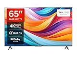 TCL 65 Zoll QLED Fernseher 65T7B – 4K UHD Smart Google TV, Dolby Vision & Atmos, HDR10+, HDMI 2.1, Game Master, Bluetooth, Sprachsteuerung, C