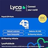 Lyca Mobile Starter SIM Prepaid Karte ohne Vertrag inkl. 10 EUR Startguthab