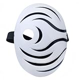 LEDABAO Cosplay Obito Tobi Anime Maske Halloween Party Maske (weiß)