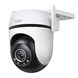 TP-Link Tapo C520WS Überwachungskamera Außen, Starlight Farbe Nachtsicht,360° Kamera , 2K 4MP, 2 leistungsstarke Antennen,IP66 wetterfest, Sicherer lokaler&Cloud-Speicher, AI-Erkennung,