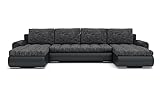 Sofini Ecksofa Tokio III mit Schlaffunktion! Best ECKSOFA! Couch mit Bettkästen! Best! (LAWA 17 + Soft 11), Länge: 296 cm, Breite: 160 cm, Höhe: 85