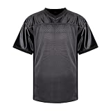 Blanko-Fußball-Trikot Herren 90er Jahre Hip Hop für Party Übung Sport T-Shirt Herren Hip-Hop-Shirt kurzärmelig Sport Fußballtrikot Atmungsaktiv Funktionsshirts für Fitness Wandern Yoga S-3XL
