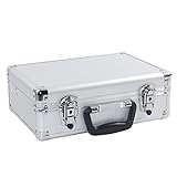 Flightcase mit gepolstertem, abschließbarem Schaumstoff und Werkzeugkoffer, universelle tragbare Aluminium-Transportbox für Handwerker auf R