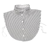 Generisch Krageneinsatz Damen Blusenkragen Einsatz Hemd Fake Bluse mit Stehkragen Dickey Collar Elegant Hemdverlängerung Abnehmbarer Falscher Kragen für Dekorieren von Anzüg