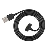 USB Kabel, 5V 300mA Ersatz USB Ladekabel für Fitbit Ionic Watch, ABS + TPU-Material, 92 cm Länge, schw