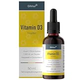 Vitamin D3 Tropfen – 25 μg - Laborgeprüft - 50ml - In MCT-Öl aus Kokos - Hochdosiert & in Premiumqualität, veg