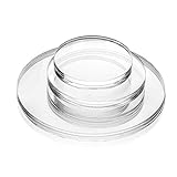 Acrylglas-Zuschnitt Rund – Ø 150 mm, 4 mm stark, Kreiszuschnitt aus Acryl als transparente Acrylglas-Platte, beidseitig foliert, geprüfter UV-Schutz, bruchfest & vielseitig anwendb
