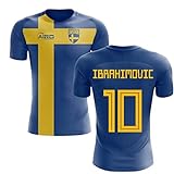 2022-2023 Sweden Flag Concept Football Soccer T-Shirt Trikot (Zlatan Ibrahimovic 10)