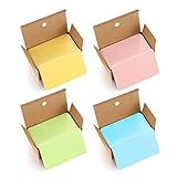 400 Stück Blanko Papier Karten, Farbige Kraftpapierkarten, Bunte Karteikarten, Memory Karten Blanko, Visitenkarten Papier, Lernkarten Leer für Lernen, Heimwerken, Gedächtnis (Pink/Grün/Gelb/Blau)