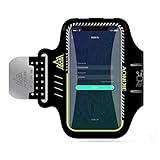 DFV mobile - Professional Cover Neoprene Armband Sport Walking Running Fitness Cycling Gym for Microsoft Windows Phone 8.1.1 - Black