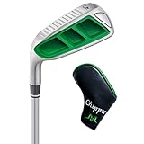 MAZEL Herren Golf Chipper Club, Wedge 35,45,55,60 Grad, Rechtshänder, 35 Zoll (Links, Stainless-Steel(Green Head), Regulär, 45)