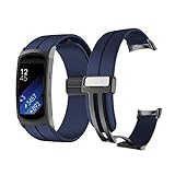 Sport Armband für Samsung Gear Fit 2 /Gear Fit 2 Pro Armband, Samsung Gear Fit 2 Weiche Silikon Armbänder Ersatzband mit Magnet Kompatibel mit Samsung Gear Fit 2 /Gear Fit 2 Pro (L)