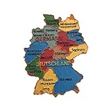 Deutschland 3D Karte Kühlschrankmagnet Touristische Souvenirs Harz Magnetische Aufkleber Kühlschrankmagnet Home & Kitchen Dekoration aus C