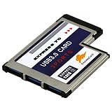 JMT USB-3.0-Adapter für PCMCIA-Expresskarte, 3 Anschlüsse, versteckt, 54 mm, USB 3.0