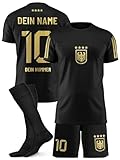 ZUMEL Deutschland Fußballtrikot personalisiert für Jungen & Mädchen – mit deinem Namen & N
