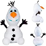 FYDZBSL Frozen Olaf The Snowman Plüschtier Kuscheltier Schneemann Puppe Spielzeug Kurzem Plüsch Stoff Weich & Waschbar Cartoon Puppe für Mädchen Geburtstagsgeschenk 30