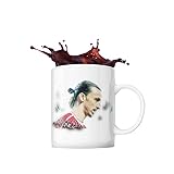 VINTRO Zlatan Ibrahimovic signierte Fußball-Tasse, Tasse, Kaffee, Tee, weiße Tasse, 325 ml, Fußball-Geschenk