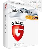 G DATA Total Security 2024 | 3 Geräte | 1 Jahr | Virenschutzprogramm | Passwort Manager | PC, Mac, Android, iOS | zukünftige Updates inklusive | Made in Germany | Box inkl. DVD & Webcam-C