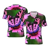 Herren-Fußballtrikot mit V-Ausschnitt, Netzstoff, für Fitnessstudio, Workout, athletisches T-Shirt, Schwarz , 4XL