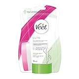 Veet Pure Dusch-Haarentfernungscreme für Körper, Arme & Beine - Enthaarungscreme für die Dusche, für trockene Haut - 150 ml inkl. Schw
