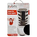 zubits® - Magnetische Schuhbinder/Magnetverschlüsse für Schuhe - Größe #2 Jugendliche und Erwachsene in schw