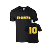 Zlatan Ibrahimovic Front Name T-Shirt (Black)