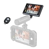 SMALLRIG Wireless Monitor,Magnetischer Selfie Monitor mit drahtloser Steuerung, Telefonmonitorbildschirm mit Cold Shoe, für iPhone für MagSafe,2 Stunden Akkulaufzeit,10 m Reichweite– 4850B