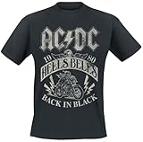 AC/DC Hells Bells 1980 Unisex T-Shirt schwarz XXL 100% Baumwolle Band-Merch, B
