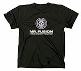 Mr Fusion T-Shirt Flux Kompensator Back to The Future Zurück in die Zukunft, XL, schw