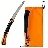 Sawventure Klappsäge ultraleicht Outdoor Holzsäge mit scharfer Carbonstahl-Klinge, rutschfestem Griff, Sicherheitsverriegelung, Gore tex Tasche, Seilbefestigung, Survival Camping Astsäge Werkzeug