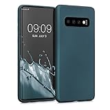 kwmobile Case kompatibel mit Samsung Galaxy S10 Hülle - Schutzhülle aus Silikon metallisch schimmernd - Handyhülle M