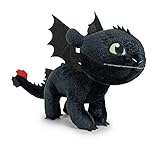 HTTYD Drachenzähmen leicht gemacht - Dragons - Plüsch Ohnezahn Toothless schwarz - Qualiät super Soft 11'80'/30cm (40 cm Schwanz enthalten)