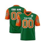 Personalisiert American Football Trikots mit Name Nummer für Herren Kinder,Benutzerdefinierte Rugby Trikot T-S