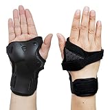 Aufprall-Handgelenkschutz, Angepasste Handgelenkstütze, Handgelenkstütze, Atmungsaktive Schweißabsorption, Nylonbänder für Erwachsene, , Jugendliche, Skaten, , Skifahren,