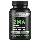 ZMA Giga Caps, Magnesium, Zink & Vitamin B6 Komplex - 210 Kapseln, 190mg Magnesium pro Kapsel, Immunsystem, Elektrolyte & Muskelfunktion, vegan & laborgeprü