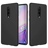 NiaCoCo Schutzhülle für OnePlus 7 Pro, ultradünn, stoßfest, Polycarbonat, Silikon, Scratch Phone Case für OnePlus 7 Pro Phone Shell – Schw